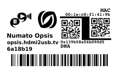 Opsis Label Example