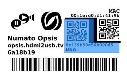 Opsis Label DNA section